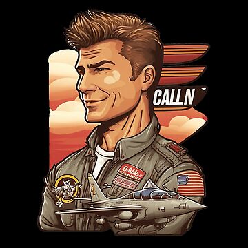 Jake Seresin The Hangman Top Gun Maverick Illustration 3 | Sticker