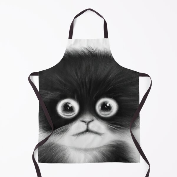 Item preview, Cat Kitten Cute Black and White Drawing designed and sold by phillipbooth.