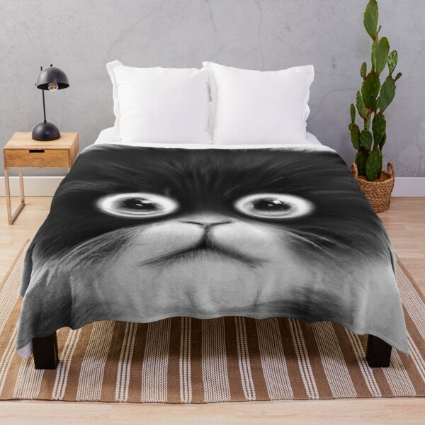 Item preview, Cat Kitten Cute Black and White Drawing designed and sold by phillipbooth.