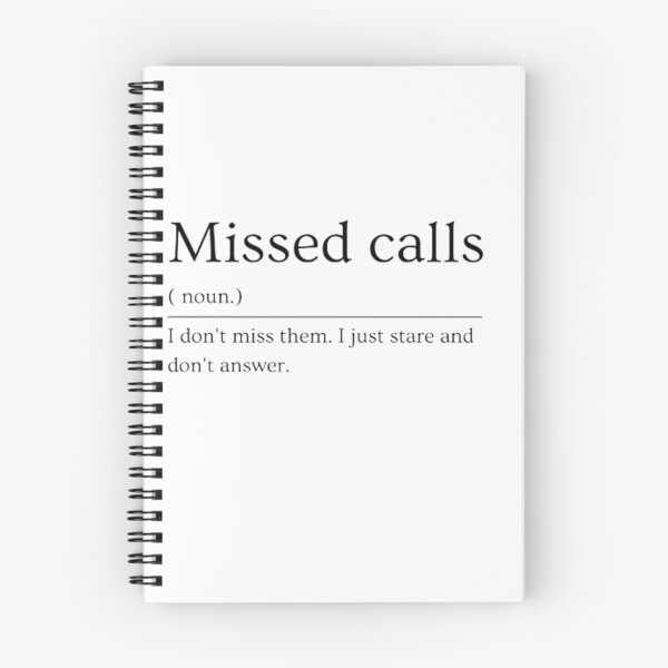 Item preview, Missed calls | Dictionary Definition  designed and sold by ED-TDesigns.