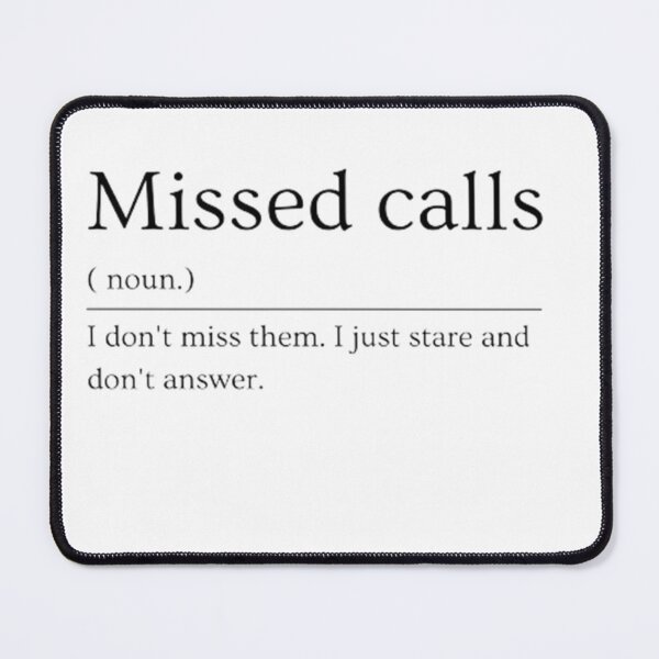 Item preview, Missed calls | Dictionary Definition  designed and sold by ED-TDesigns.