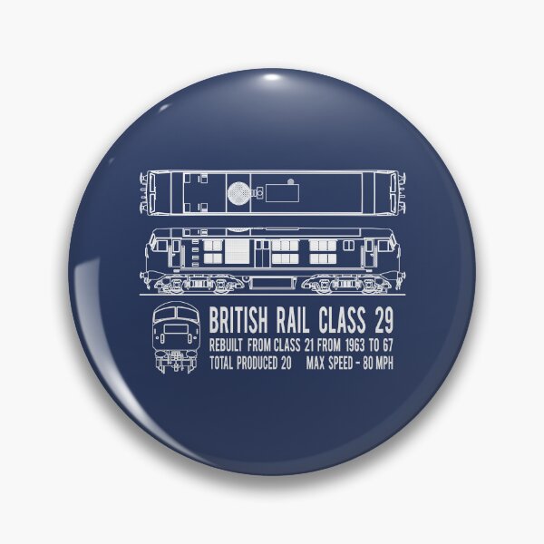 Item preview, British Rail Class 29 Diesel Electric Locomotive Train Blueprint Diagram Gift designed and sold by Maljonic.