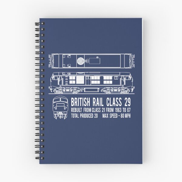Item preview, British Rail Class 29 Diesel Electric Locomotive Train Blueprint Diagram Gift designed and sold by Maljonic.