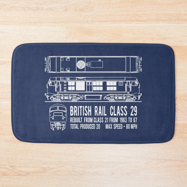 Item preview, British Rail Class 29 Diesel Electric Locomotive Train Blueprint Diagram Gift designed and sold by Maljonic.