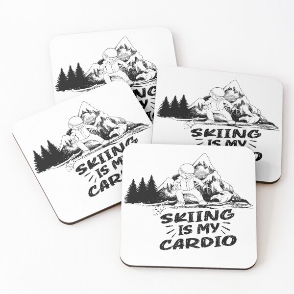 Item preview, Funny Skiing Quotes,Skiing Is My Cardio,Cool Skiing designed and sold by onemood.