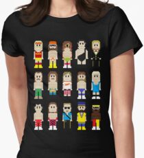 8-Bit Wrestlers! Women's Fitted T-Shirt