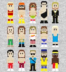 8-Bit Wrestlers! Kids Pullover Hoodie