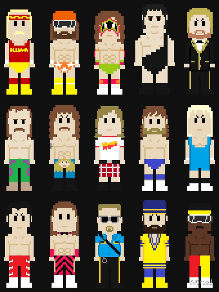 8-Bit Wrestlers! by AlCreed