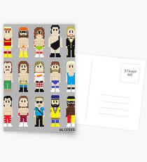 8-Bit Wrestlers! Postcards