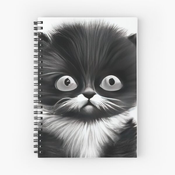 Item preview, Cat Kitten Cute Black and White Drawing designed and sold by phillipbooth.