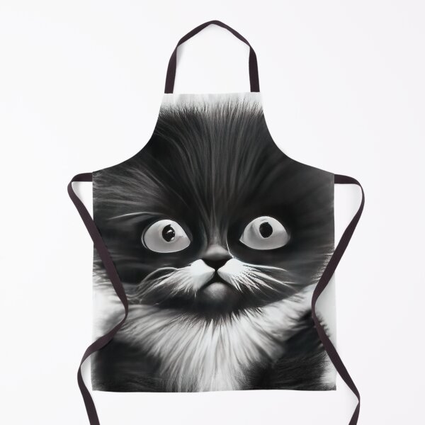 Item preview, Cat Kitten Cute Black and White Drawing designed and sold by phillipbooth.