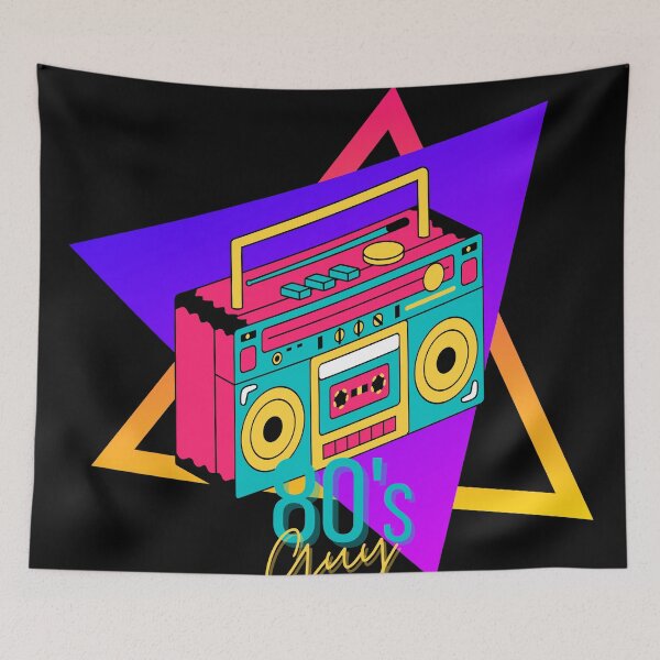 Item preview, Cool 80s retro radio with font designed and sold by ColorCube1.