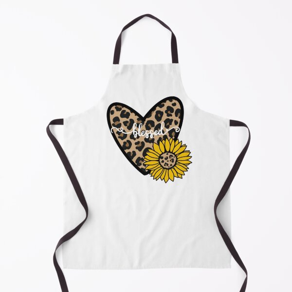 Item preview, Blessed Cheetah Print Heart Sunflower designed and sold by CWLStacey.