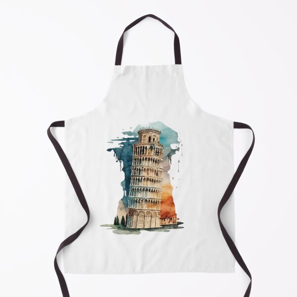 Item preview, Leaning Tower of Pisa - watercolors designed and sold by KittyCat08.