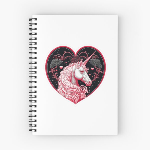 Aperçu de l'œuvre Licorne amoureuse : Rêve en forme de cœur créée et vendue par Quote-Zone.