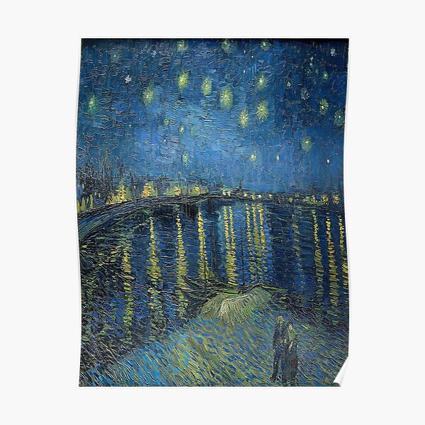 Nuit étoilée sur le Rhône - Vincent van Gogh Poster