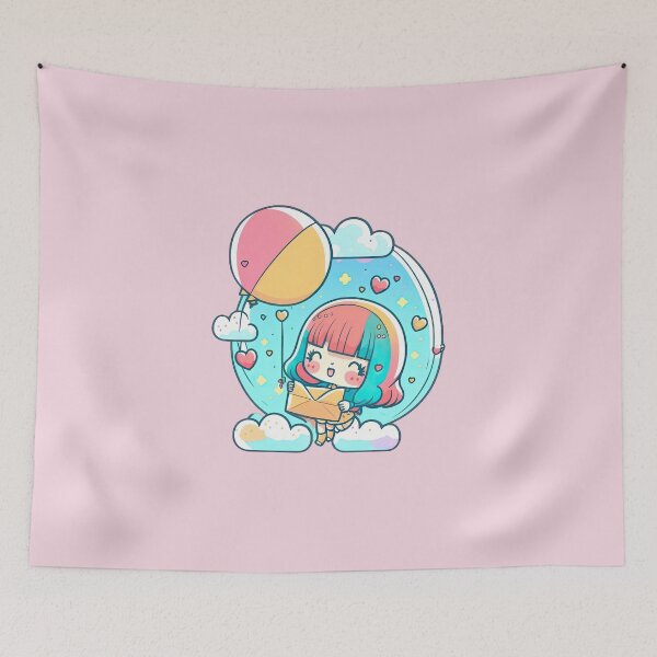Item preview, Cute and Adorable Valentine's Day Love Note with Balloons and Hearts designed and sold by ultra-cute.
