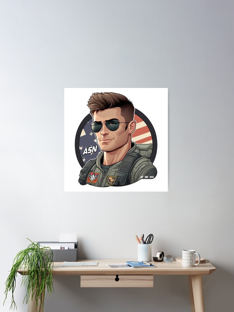 Jake Seresin The Hangman Top Gun Maverick Illustration 3 Art Print for  Sale by QuotesTeesStore