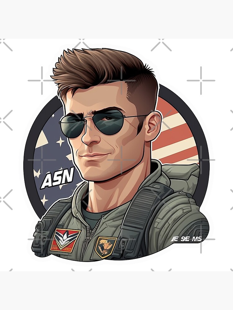 Jake Seresin The Hangman Top Gun Maverick Cartoon Poster for Sale by  QuotesTeesStore