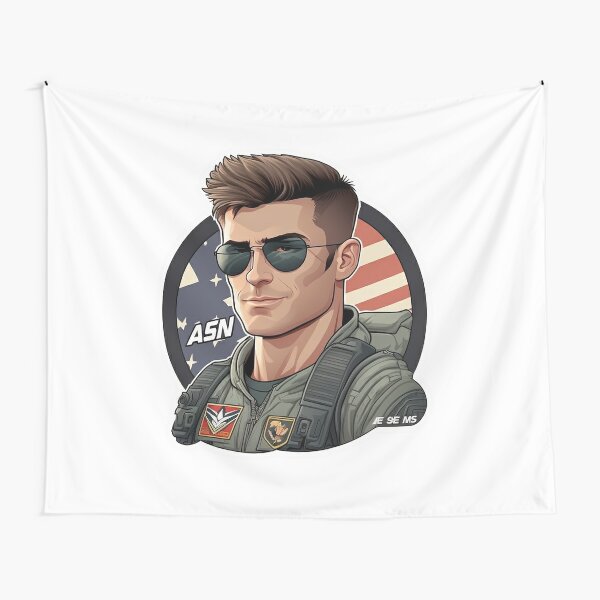 Jake Seresin The Hangman Top Gun Maverick Cartoon Tapestry for Sale by  QuotesTeesStore