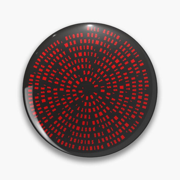 Item preview, Rock Your World With Slayer: A Unique Spiral Design Made from the Titles of the Most Popular Metallica Songs - Perfect for Any Metalhead or Music Lover designed and sold by BotTastic.