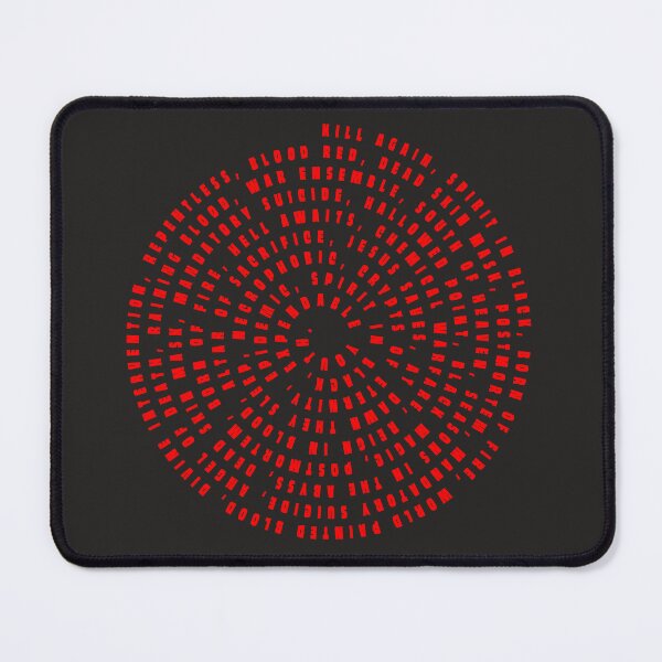 Item preview, Rock Your World With Slayer: A Unique Spiral Design Made from the Titles of the Most Popular Metallica Songs - Perfect for Any Metalhead or Music Lover designed and sold by BotTastic.