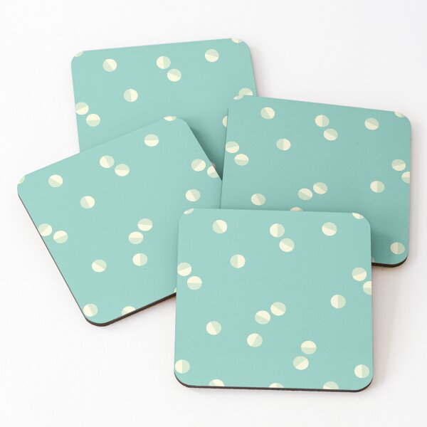 Item preview, Scattered Dots Minimalist Geometric Pattern - Cute Pastel Teal designed and sold by Charredsky.
