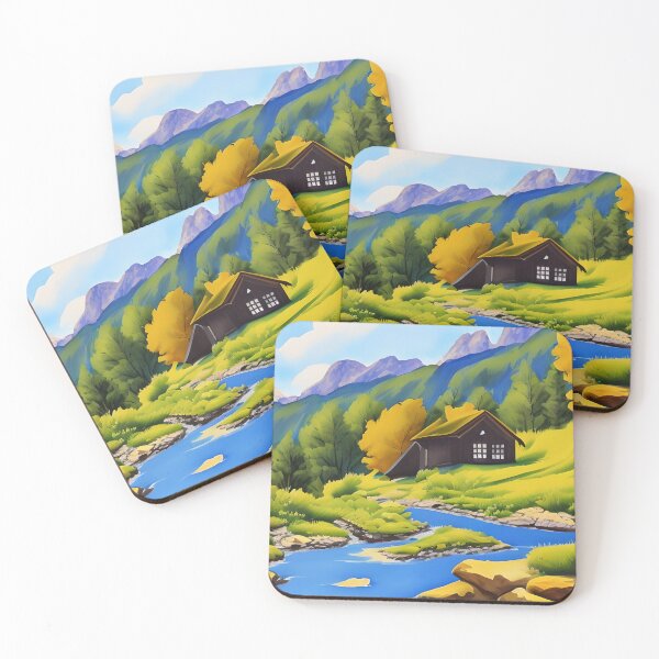 Item preview, Beautiful Mountain Cabin designed and sold by Poetic Patterns Studio.