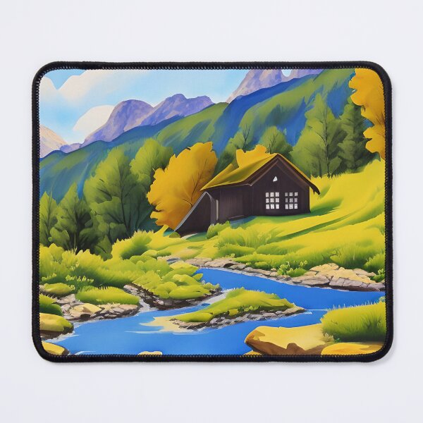 Item preview, Beautiful Mountain Cabin designed and sold by Poetic Patterns Studio.