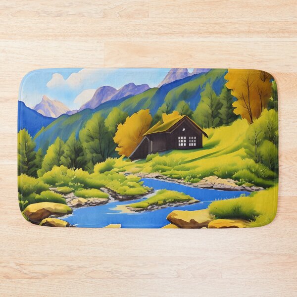 Item preview, Beautiful Mountain Cabin designed and sold by Poetic Patterns Studio.