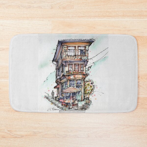 Item preview, Street Scene in Tirilye Turkey designed and sold by Gregg Brown.
