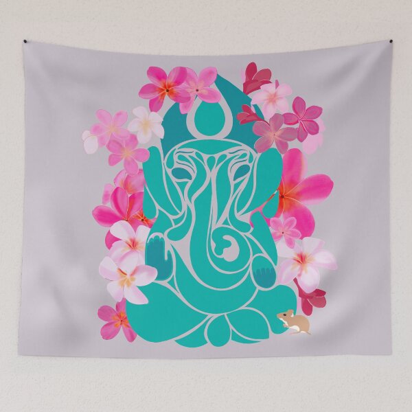 Item preview, Ganesha turquesa y magenta designed and sold by Anakathrin.