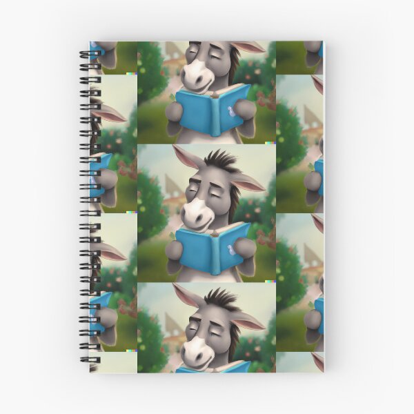 Item preview, Donkey reading book designed and sold by OmrDnz.
