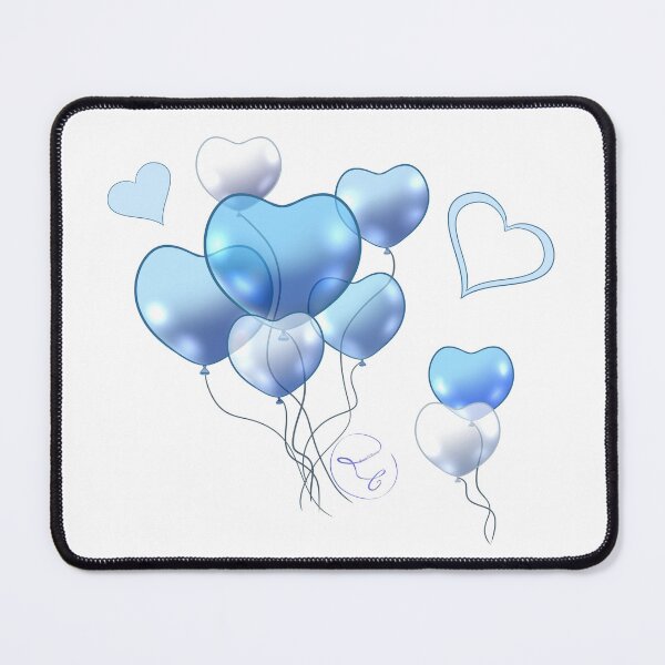 Item preview, Heart baloon blue  designed and sold by Drawersofdraw.