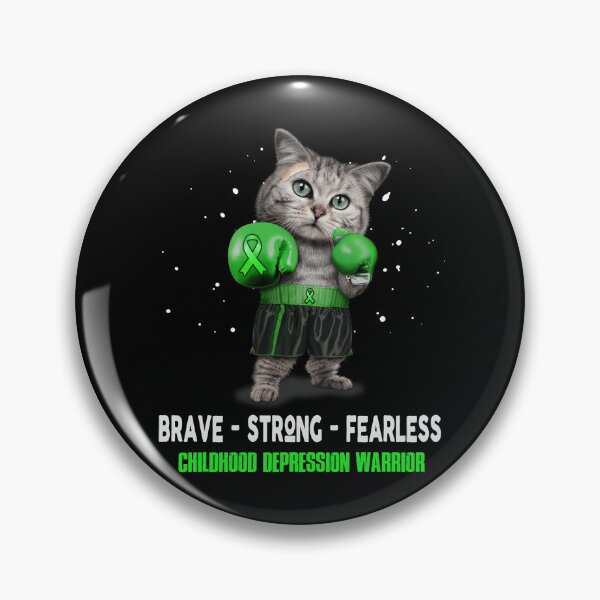 Item preview, Childhood Depression Warrior - BRAVE STRONG FEARLESS designed and sold by Berriosly.