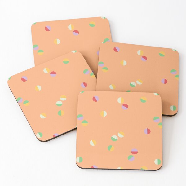 Item preview, Scattered Dots Minimalist Geometric Pattern - Bright Colorful Orange designed and sold by Charredsky.