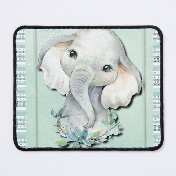 Item preview, 2023 Calendar, Kids Calendar, Yearly Nursery Calendar, Boys Room Art, 2023 Year Calendar, Children's Calendar, Baby Elephant Print, Safari Nursery Decor, 2023 12 month, Sunday Start designed and sold by Dzhenka-Balimez.