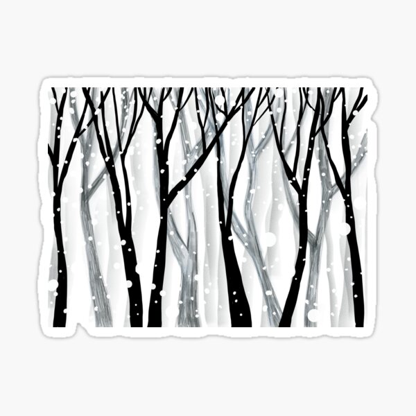 Winter Snowfall Sticker