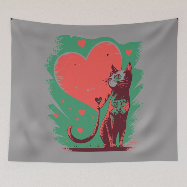Item preview, Adorable Kitty Cat Couple Valentine Valentine's Day Design  designed and sold by Xx4thseasonxX.