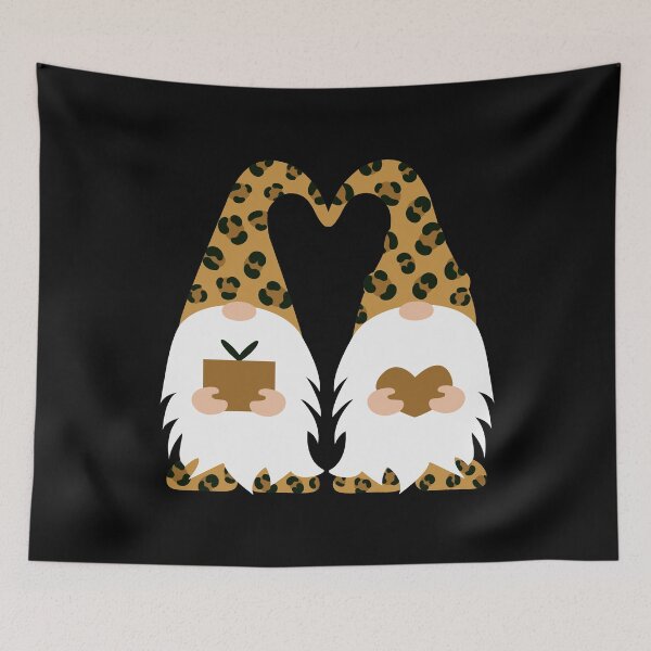 Item preview, Leopard  gnomes, funny gnome, Cute Valentines gnome designed and sold by Createya.