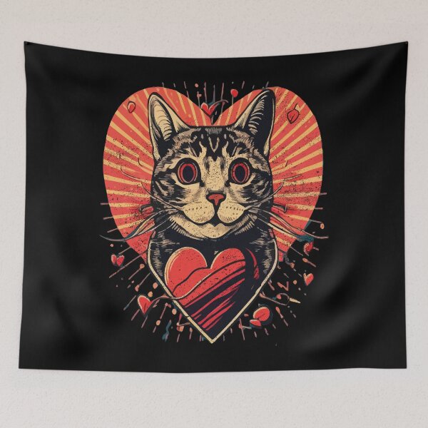 Item preview, Adorable Kitty Cat Crazy Valentine Valentine's Day Design  designed and sold by Xx4thseasonxX.