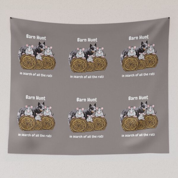 Item preview, Funny Barn Hunt - in search of all the rats with a Blue Australian cattle Dog designed and sold by Just4doglovers.
