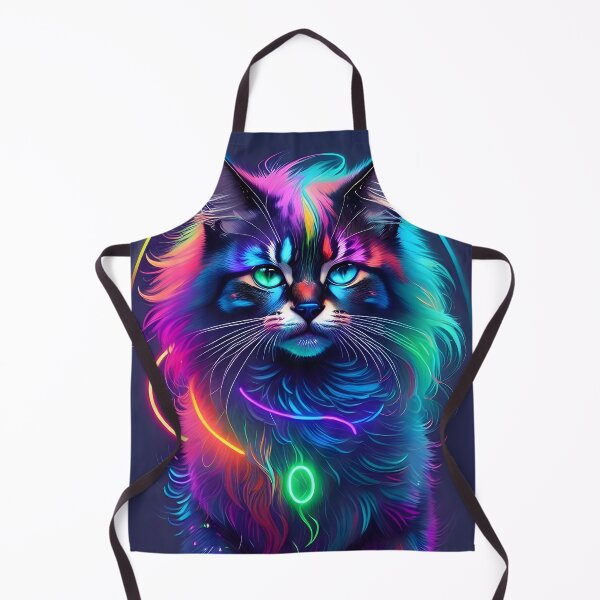 Item preview, Neon Cat - Modern Digital Art designed and sold by Ai-michiart.