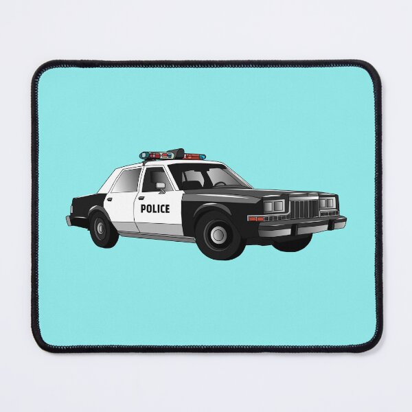 Item preview, Police car cartoon illustration designed and sold by Misscartoon.