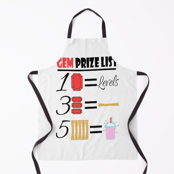Item preview, Gem Prize List designed and sold by trainedspade.