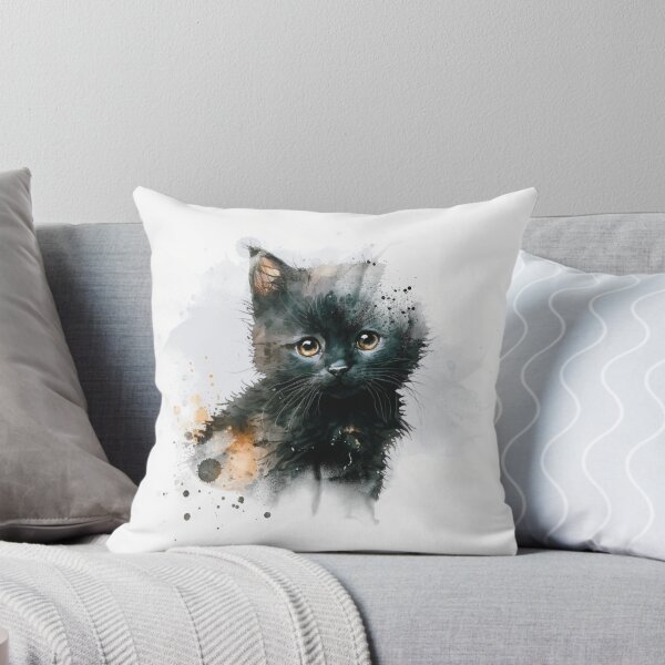 Item preview, Cute Black Kitten  designed and sold by Craftpixsy.