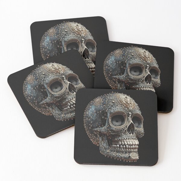 Item preview, Artfully decorated skull designed and sold by Globuwear.