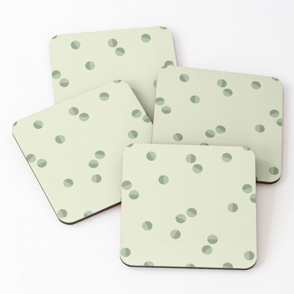 Item preview, Scattered Dots Minimalist Geometric Pattern - Garden Green designed and sold by Charredsky.