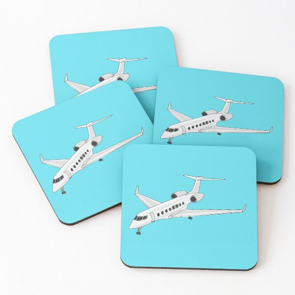 Item preview, Private jet cartoon illustration designed and sold by Misscartoon.