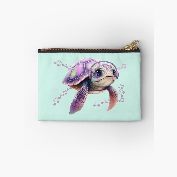 Item preview,  Turtle with headphones listens to music designed and sold by Artbellachi.